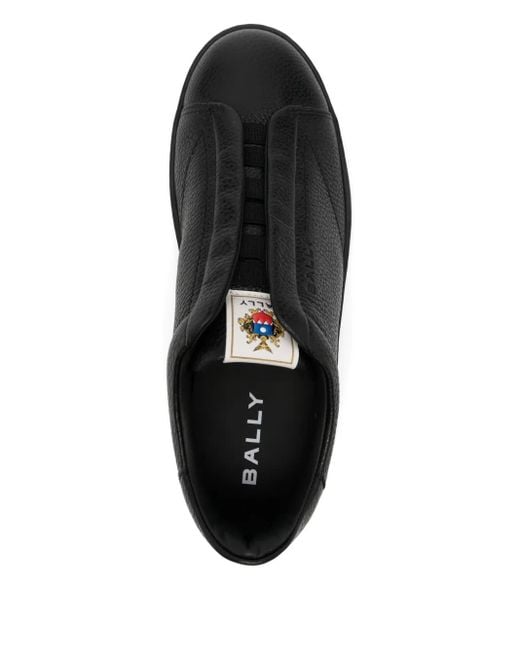 Bally Black Retro Crest Sneakers for men