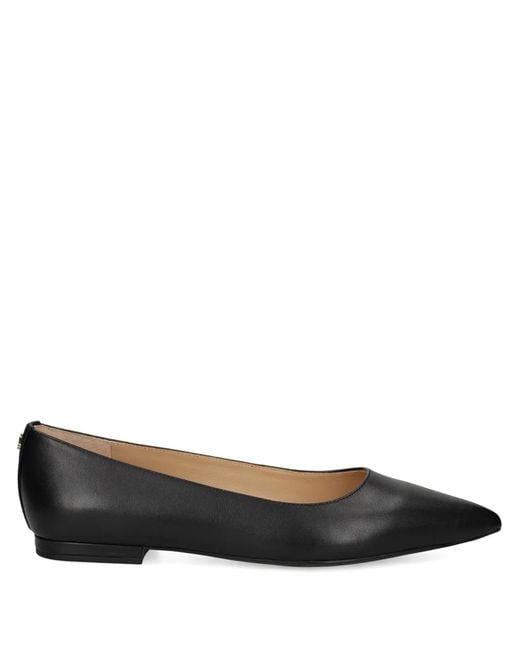 Ralph Lauren Black Pointed Ballet Flats