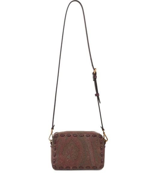 Etro White Leather Shoulder Bag Arnica