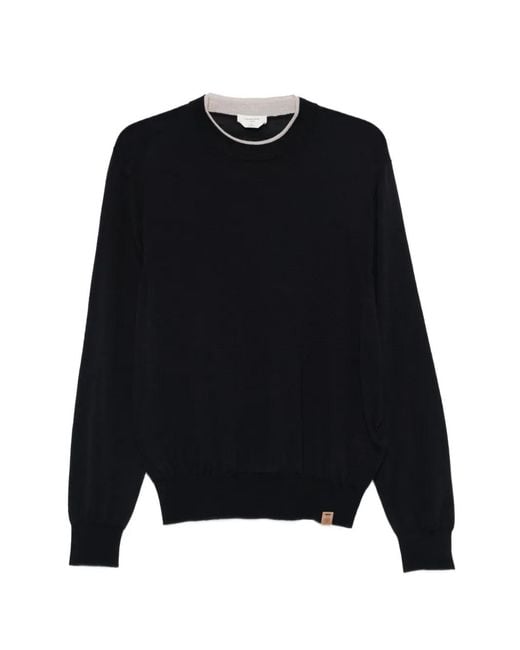 Jacob Cohen Black Crew-Neck T-Shirt for men
