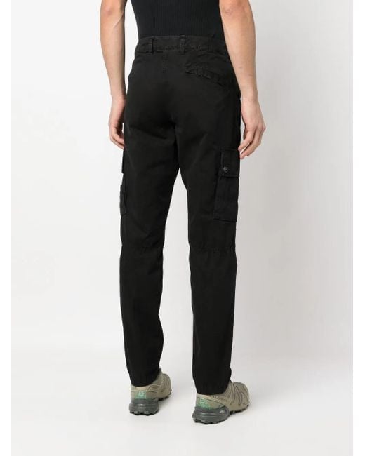 Stone Island Hose Mit Aufgesetzten Taschen in Black für Herren