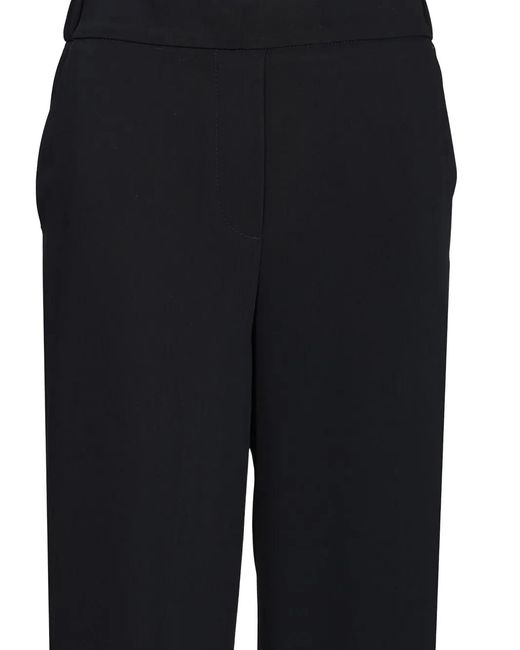 Al Duca D'aosta Black Chambray Elasticated-Waist Trousers