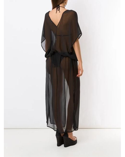 Amir Slama Multicolor Silk Long Shirt Dress