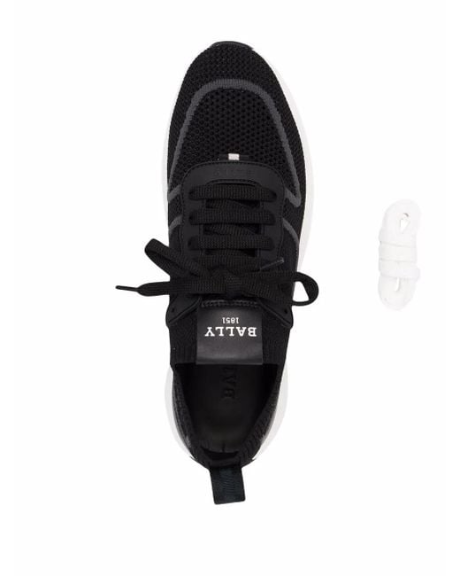 Bally Black Davyn Woven Sneakers