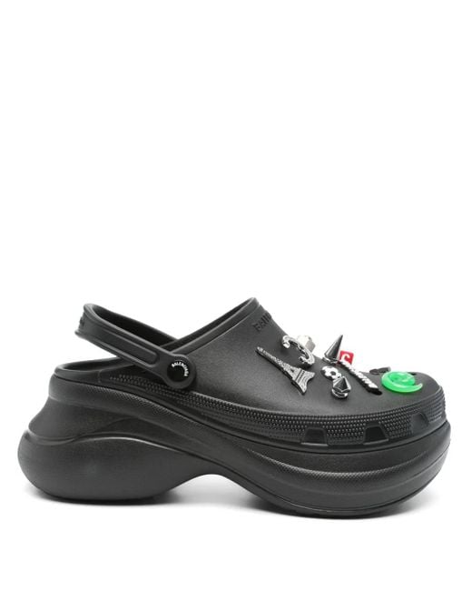 Balenciaga Black X Crocs Jibbitz Slippers for men