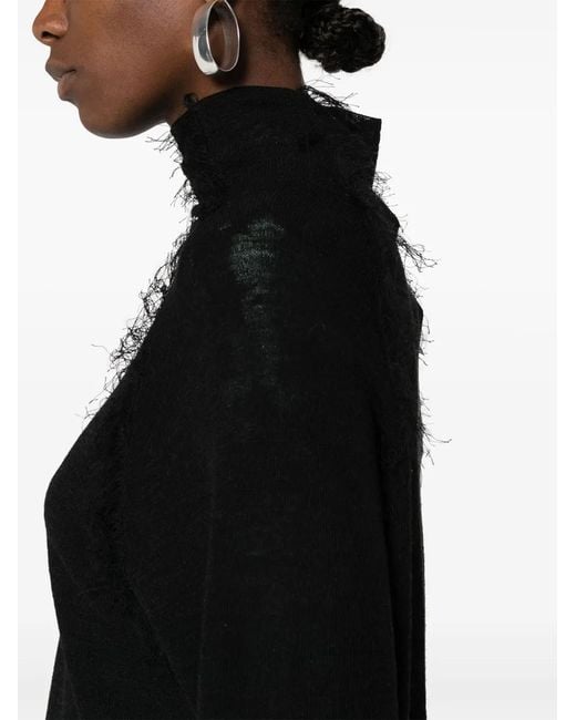 Christian Wijnants Trui Met Franje in het Black