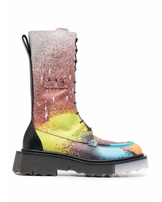 Off-White c/o Virgil Abloh Black Sponge Stiefel