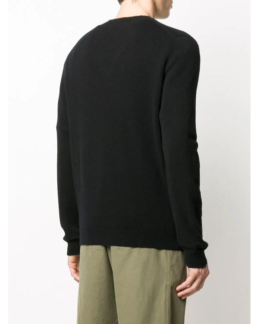 Pringle of Scotland Black Cashmere Long-Sleeve Jumper for men