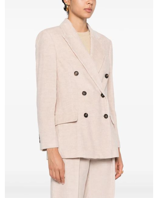 Brunello Cucinelli Natural Corduroy Blazer