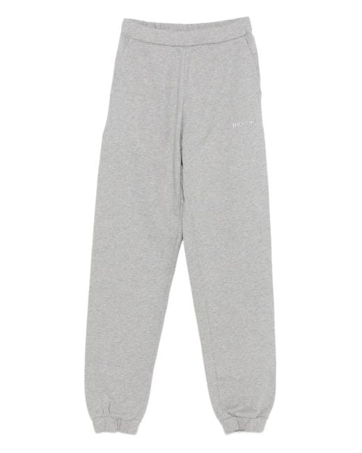 Pantalon De Jogging À Logo Brodé The Attico en coloris Gray