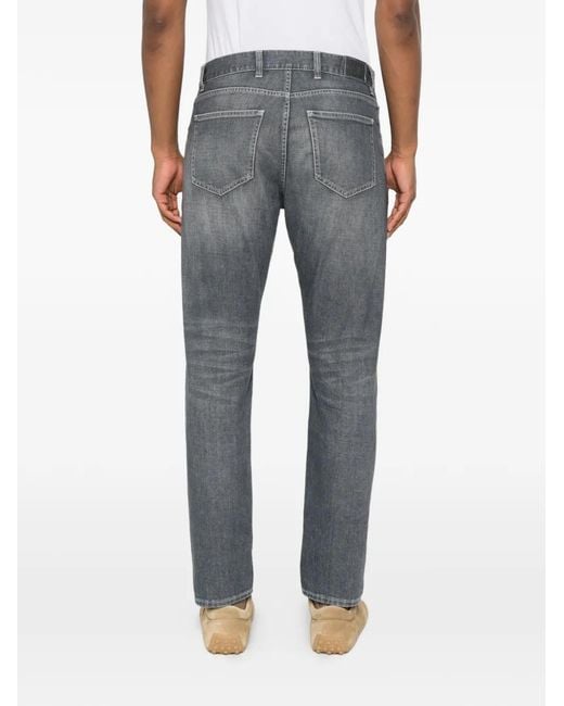 Eleventy Gray Faded-Effect Slim-Fit Jeans for men