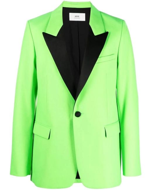 Blazer Con Botones AMI de color Green