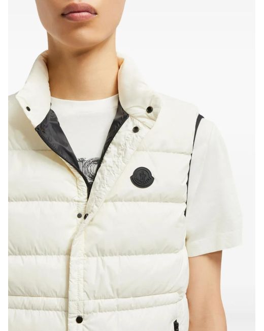 Moncler Bodywarmer Met Logopatch in het Natural voor heren