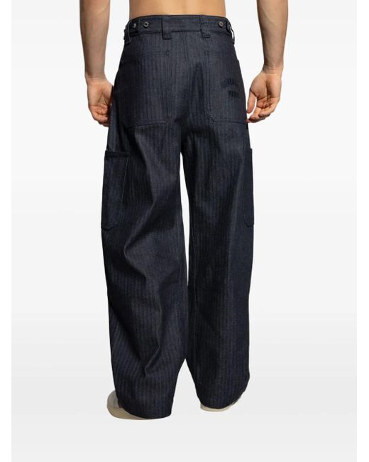 Givenchy Blue Patch-Pocket Trousers for men