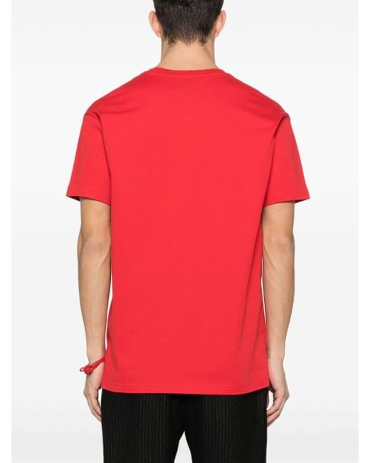 Vivienne Westwood Red T-Shirt mit Orb-Logo-Print