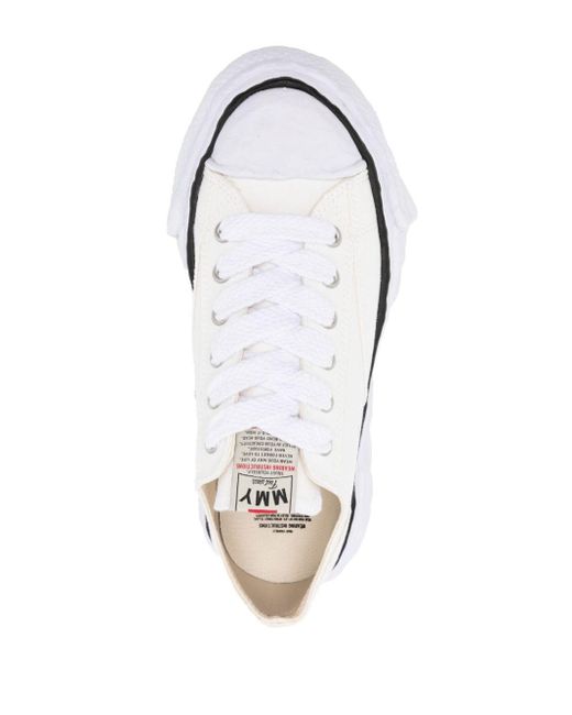 Maison Mihara Yasuhiro Sneakers Met Vlakken in het White