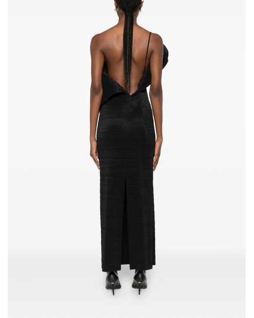 Magda Butrym Black One-Shoulder Dress