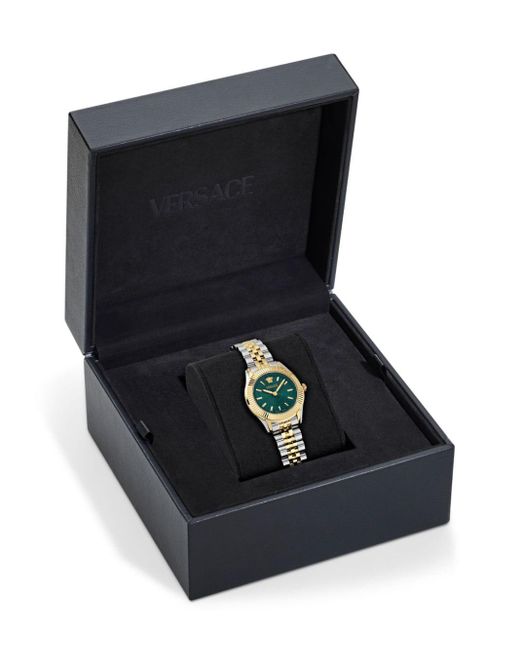 Orologio Greca Time 30mm di Versace in Green