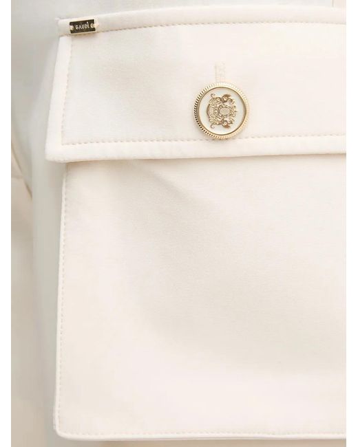 GAUDI Black Flap-Pocket Button Shorts