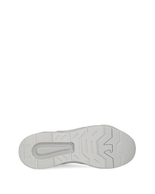EA7 Gray Logo-Embellished Chunky Sneakers