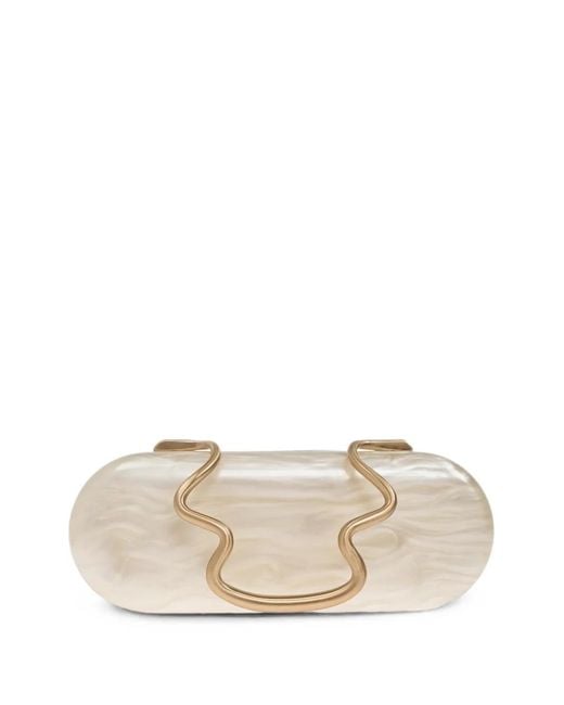 Cult Gaia Natural Ilaria Clutch