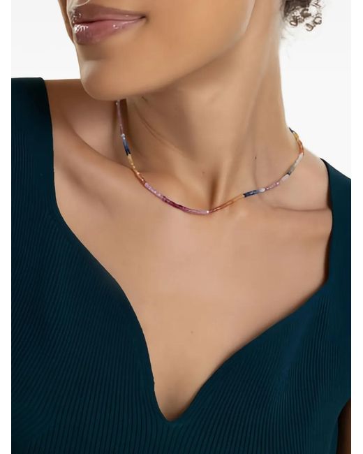 Lizzie Fortunato Metallic Collier Serti De Saphirs