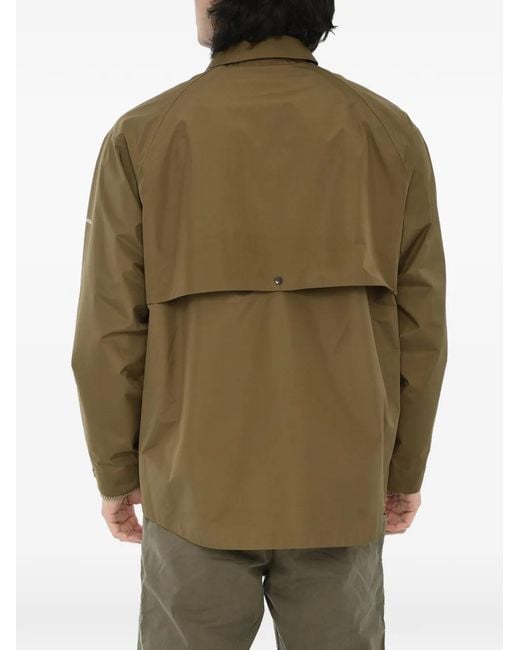 Woolrich Green Gore-Tex Logo-Print Jacket for men