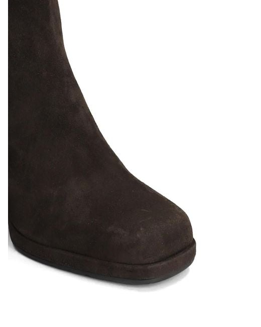 Mara Bini Black 80Mm Suede Boots