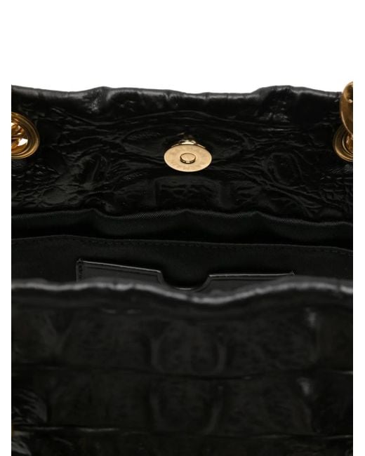 Balmain Shopper Met Krokodillen-Reliëf in het Black