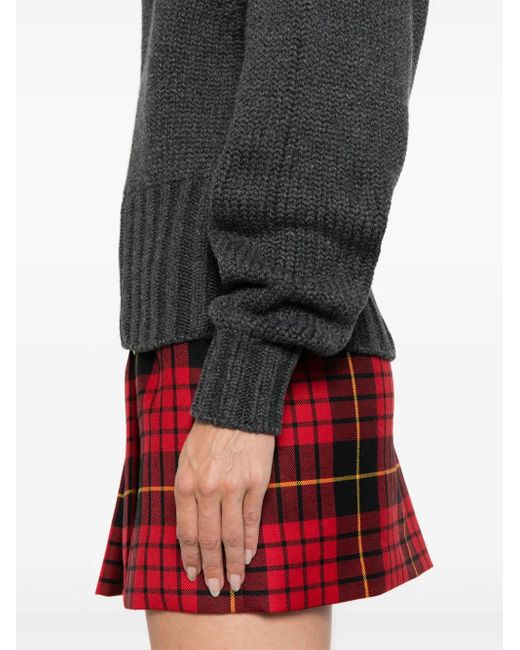 Alexander McQueen Black Pullover Mit Rundhalsausschnitt