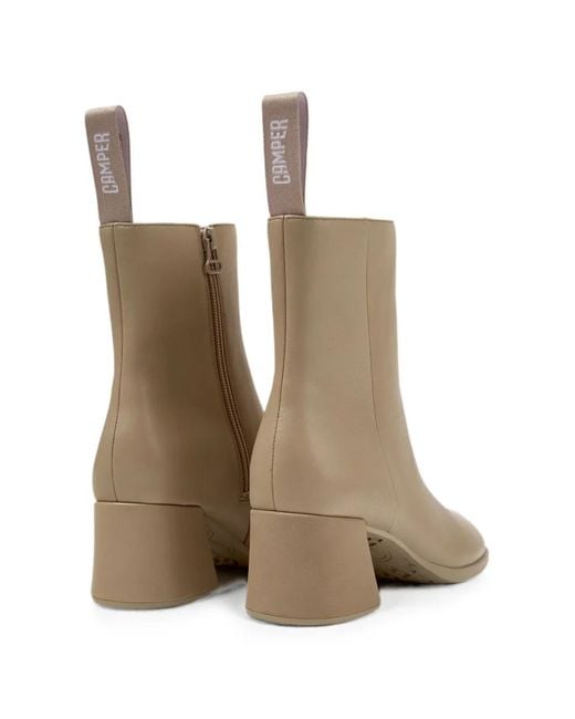 Camper Natural Kora Ankle Boots