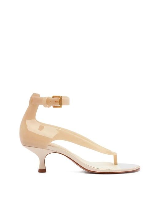 Farm Rio Natural Buckled-Strap Sandals