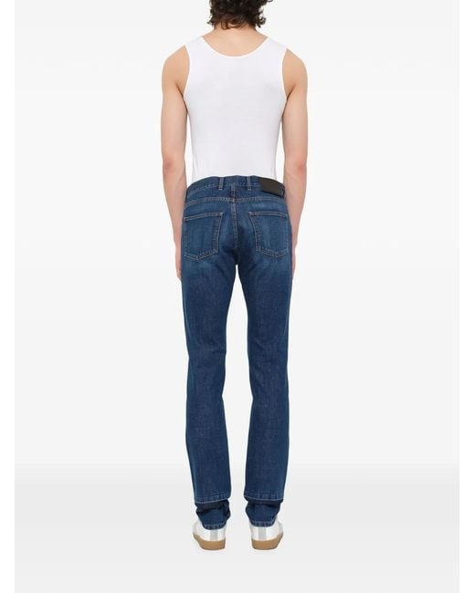 Lanvin Blue Five-Pockets Jeans for men