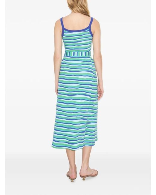 Tory Burch Blue Knit Wrap Skirt
