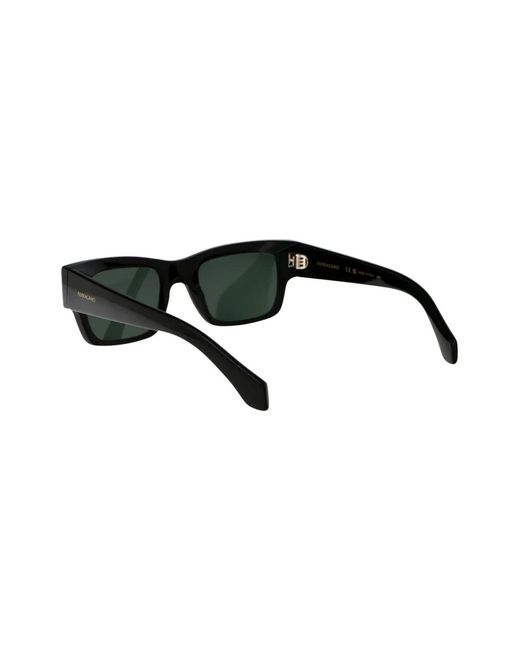 Ferragamo Eyewear Black Sf2011S Rectangle-Frame Sunglasses for men