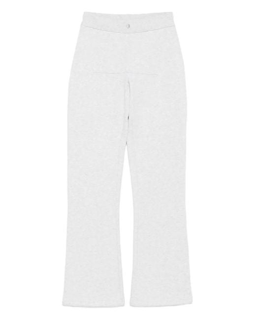 Coperni White Low-Waisted Flared Trousers