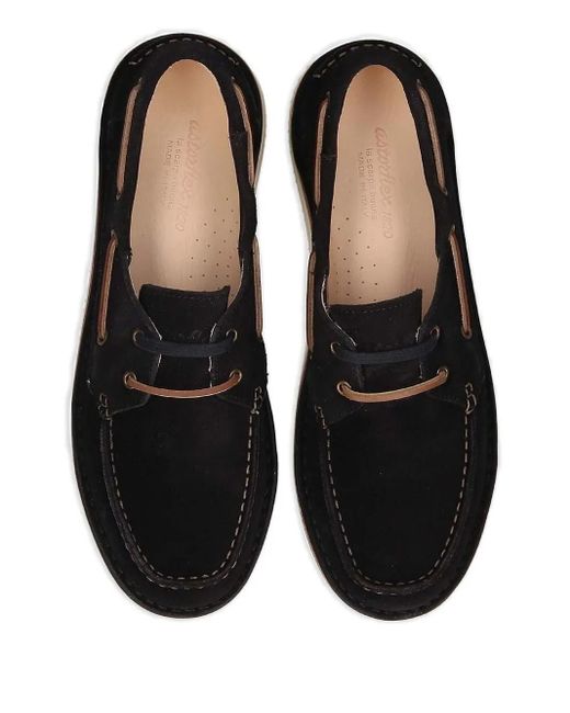 Astorflex Black Boatflex Suede Boat Shoes for men
