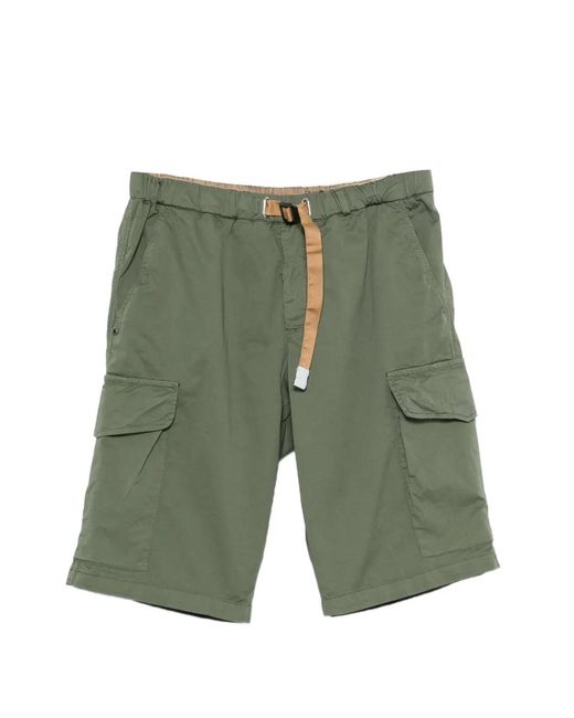 White Sand Green Kurt Cargo Shorts for men