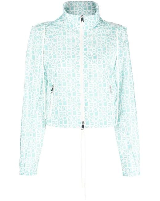 Moncler Blue Pattern Long-Sleeved Casual Jacket