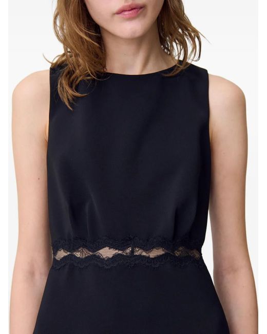 Claudie Pierlot レースインサート ドレス Black