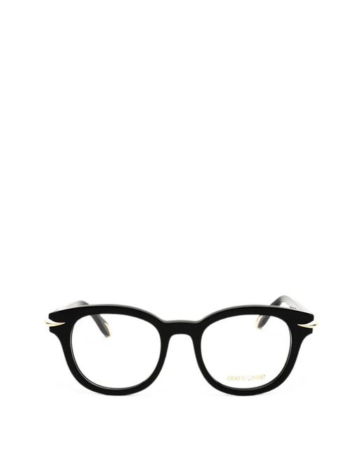 Roberto Cavalli Black Round-Frame Glasses