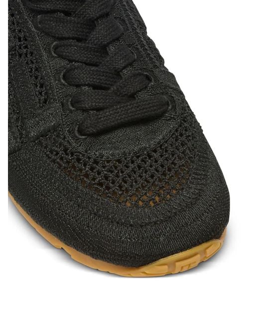 Balmain Black Racer 45 Macramé Trainers for men