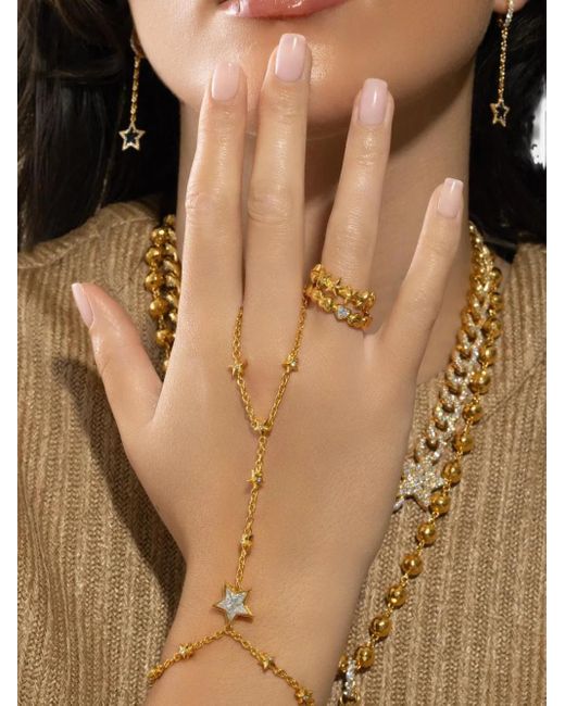 Buddha Mama Metallic 22K Puffy Heart Diamond Ring