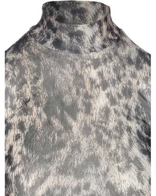 Body con estampado de leopardo Aniye By de color Gray