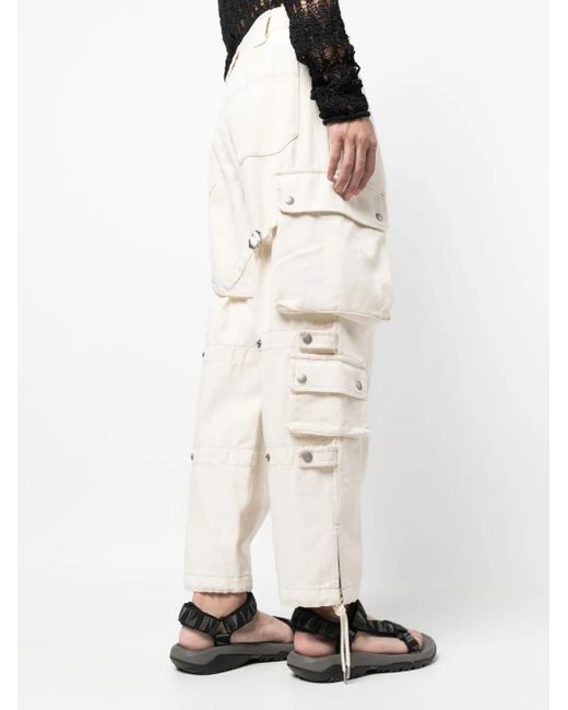 Isabel Marant Natural Eusebio Cotton Cargo Pants for men