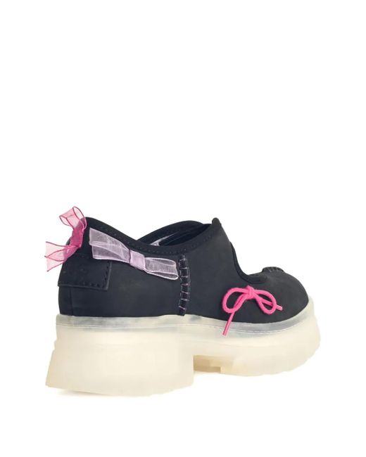 Ugg Blue Arnum Bow-Embellished Platform Sneakers