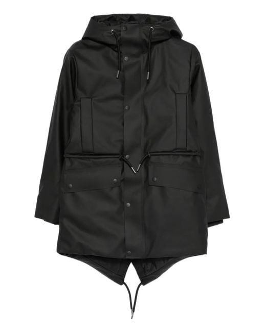 Rains Black Nome String W Raincoat