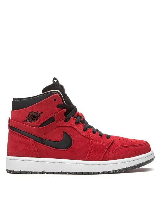 Nike Red 1 Zoom Cmft Suede" Sneakers