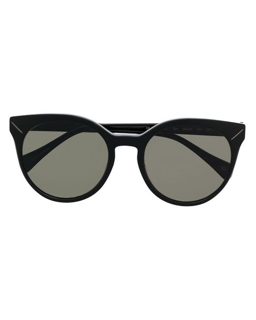 Yohji Yamamoto Black Ys 500 Cat-eye Sunglasses