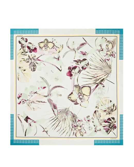 Genny Abstract-Pattern Scarf in Metallic | Lyst UK